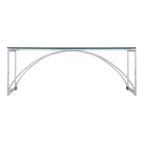 Stevenly Glass-Top Cocktail Table - Charcoal - SEI