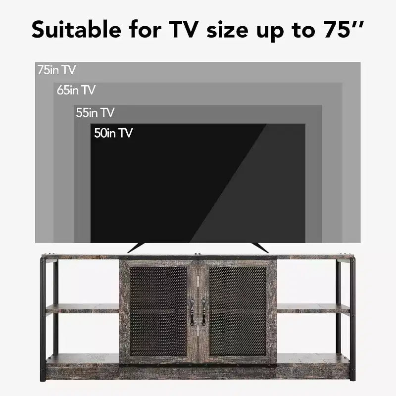 Mobile TV con Armadietto e Ante a Rete