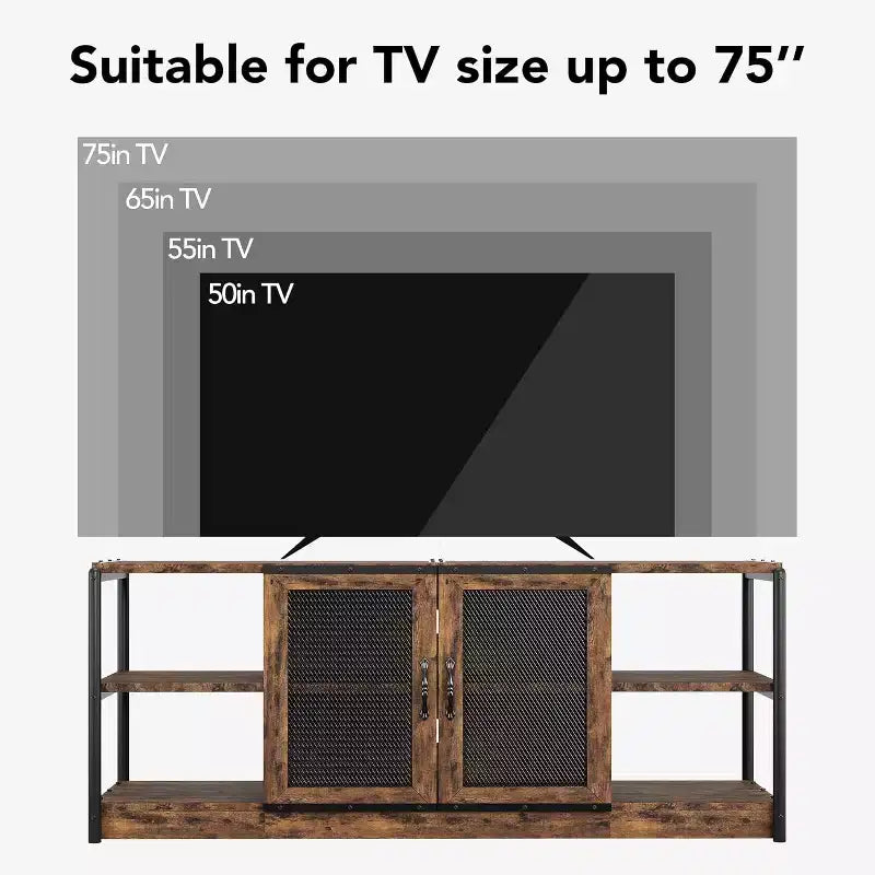 Mobile TV con Armadietto e Ante a Rete