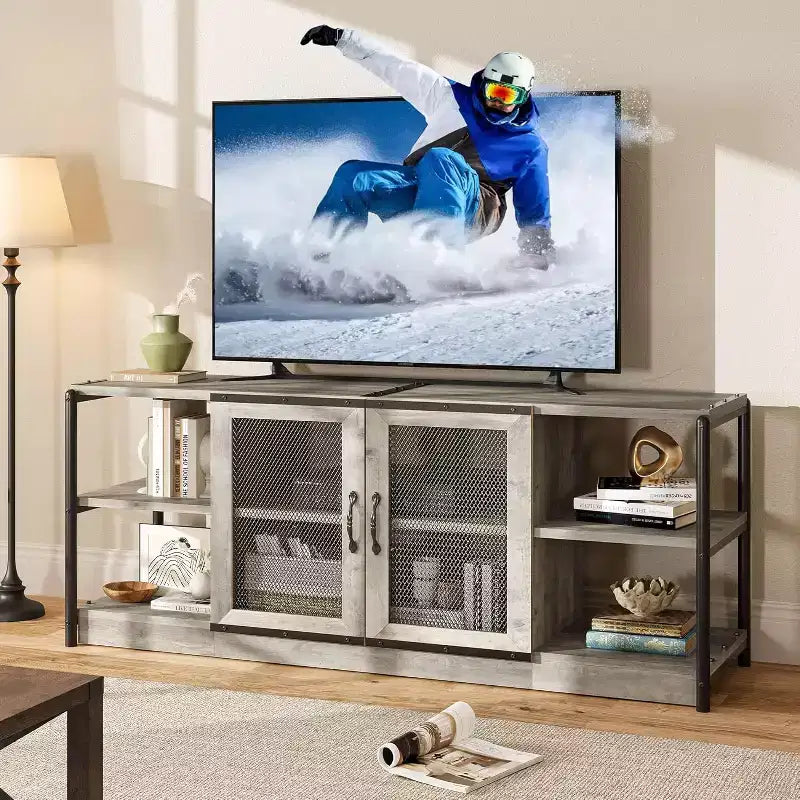 Mobile TV con Armadietto e Ante a Rete