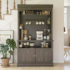 Credenza da cucina da 183 cm con contenitore e luci a LED