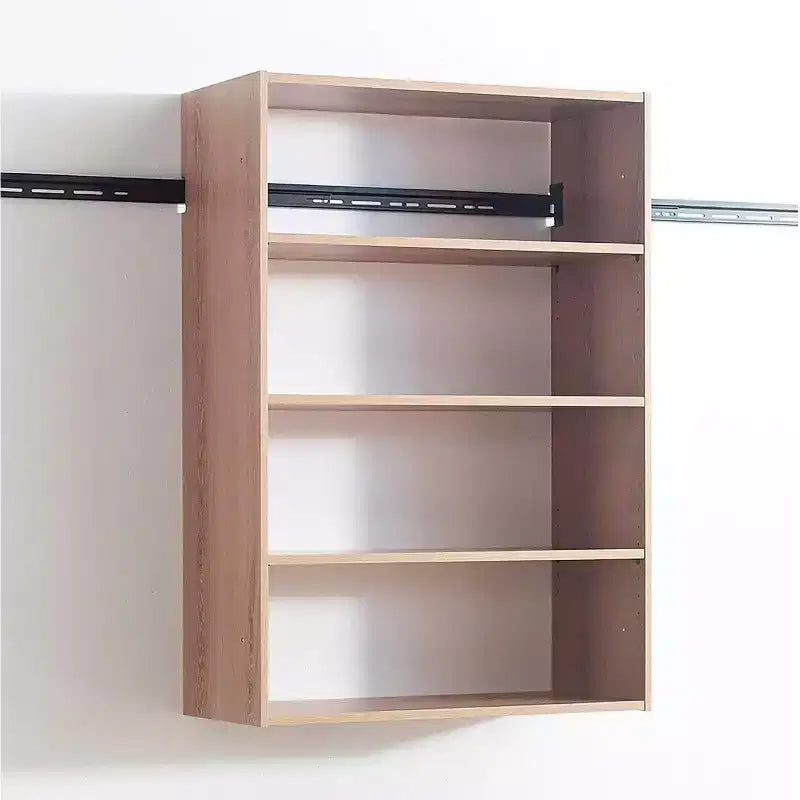Sistema organizzativo per cabina armadio a muro in legno