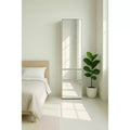 Armadio a torre modulare Slim con specchio - Finitura Rovere