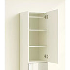 Armadio a torre modulare Slim con specchio - Finitura Rovere