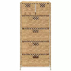 Cassettiera contenitore in giacinto d'acqua con 6 cesti – 47 x 37 x 100 cm
