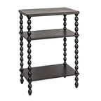 Bobbin Leg Rectangle Wood Accent Table