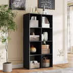 Organizzatore Portaoggetti a 8 Cubi con Pannelli Posteriori Rimovibili - Libreria Aperta Extra Lunga e Robusta da 47,7 Pollici