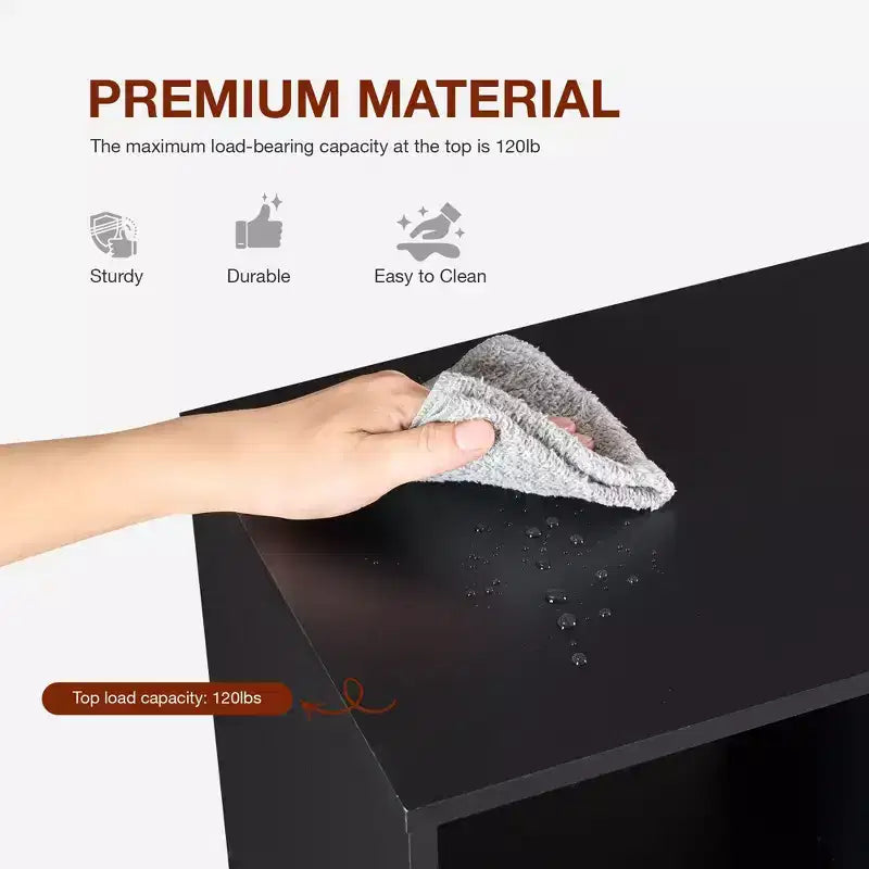 Organizzatore Portaoggetti a 8 Cubi con Pannelli Posteriori Rimovibili - Libreria Aperta Extra Lunga e Robusta da 47,7 Pollici
