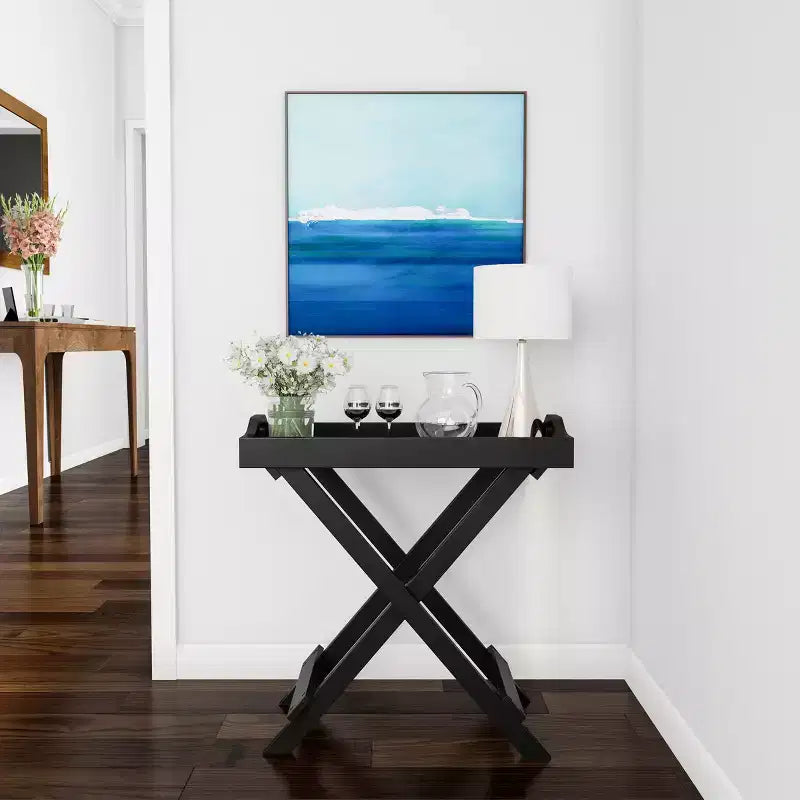 Tavolino pieghevole Lavish Home con vassoio rimovibile