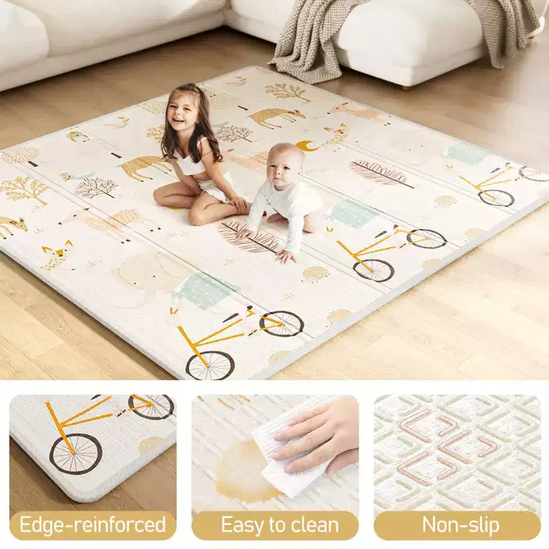 Box per bambini con tappeto, 150x150 cm, recinzione attività interna ed esterna per neonati e bambini piccoli