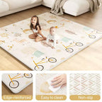 Box per bambini con tappeto, 150x150 cm, recinzione attività interna ed esterna per neonati e bambini piccoli