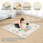 Box per bambini con tappeto, 150x150 cm, recinzione attività interna ed esterna per neonati e bambini piccoli