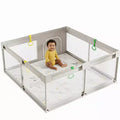 Box per bambini con tappeto, 150x150 cm, recinzione attività interna ed esterna per neonati e bambini piccoli