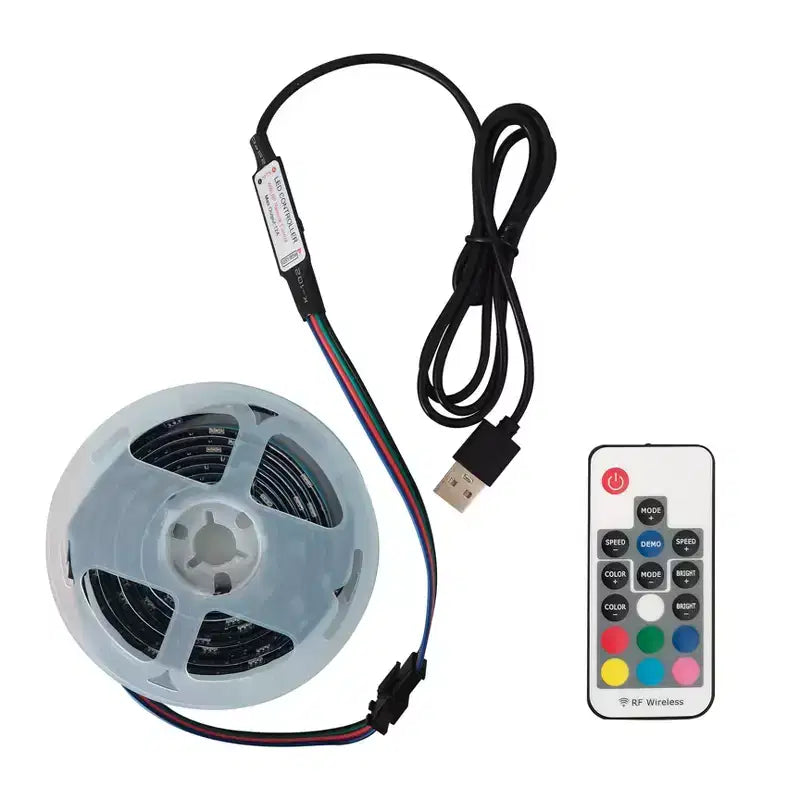 Mobile TV moderno a LED con cassetti e ripiano in vetro