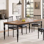 Tavolo da Pranzo Rettangolare per 6 Persone – Tavolo da Cucina Grande con Piano da 190 cm