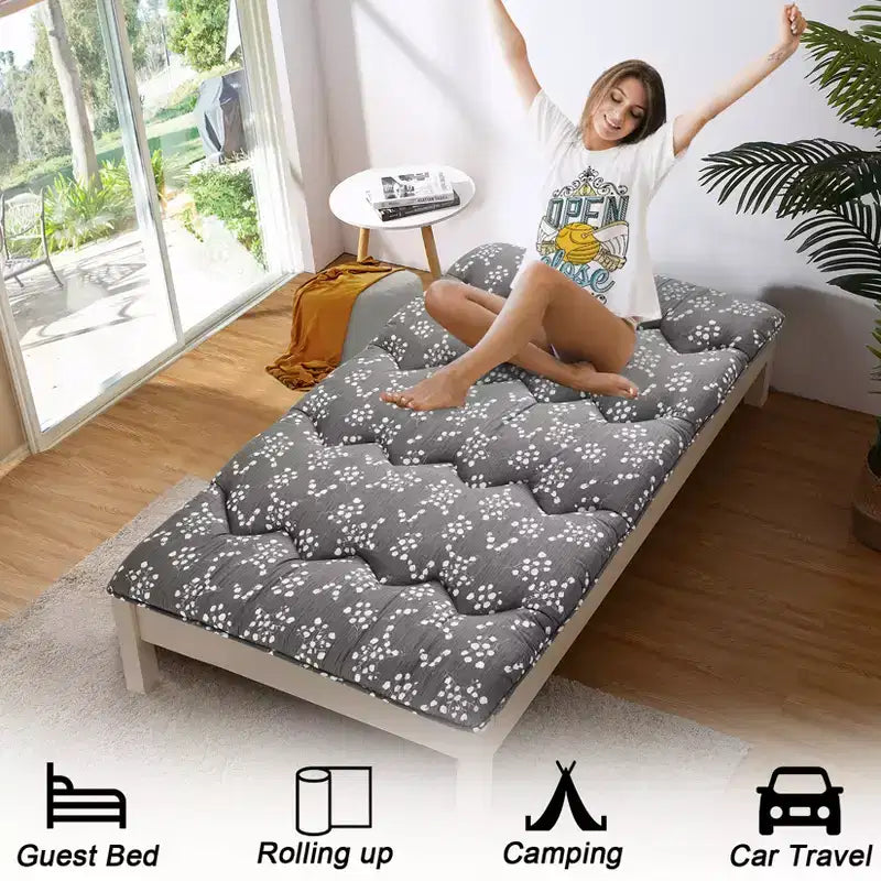 Materasso Pieghevole da Pavimento – Materassino Futon Portatile Stile Tatami