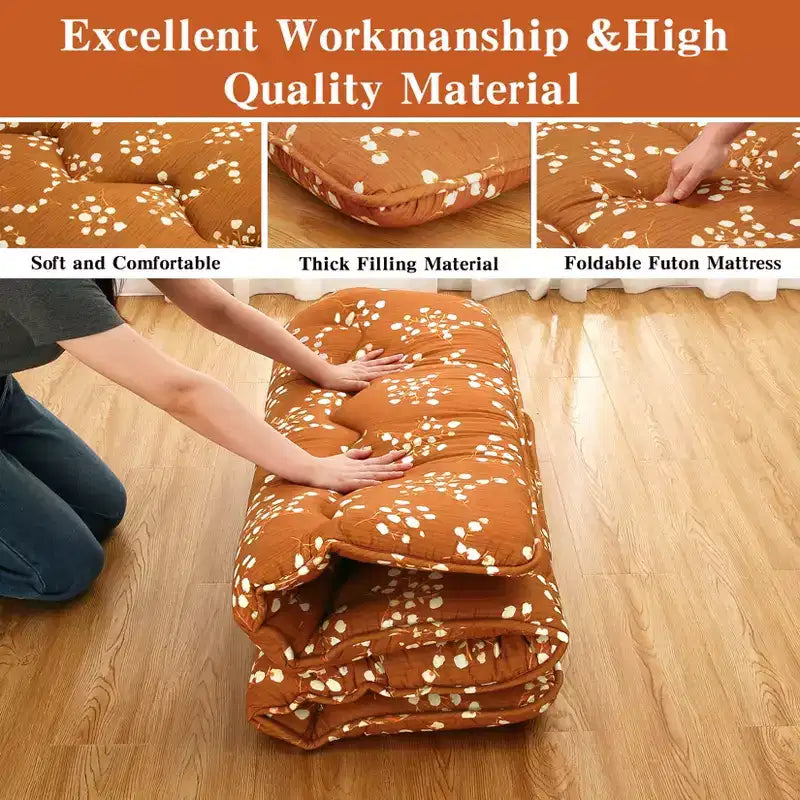 Materasso Pieghevole da Pavimento – Materassino Futon Portatile Stile Tatami