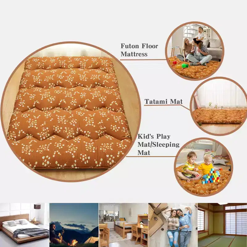 Materasso Pieghevole da Pavimento – Materassino Futon Portatile Stile Tatami