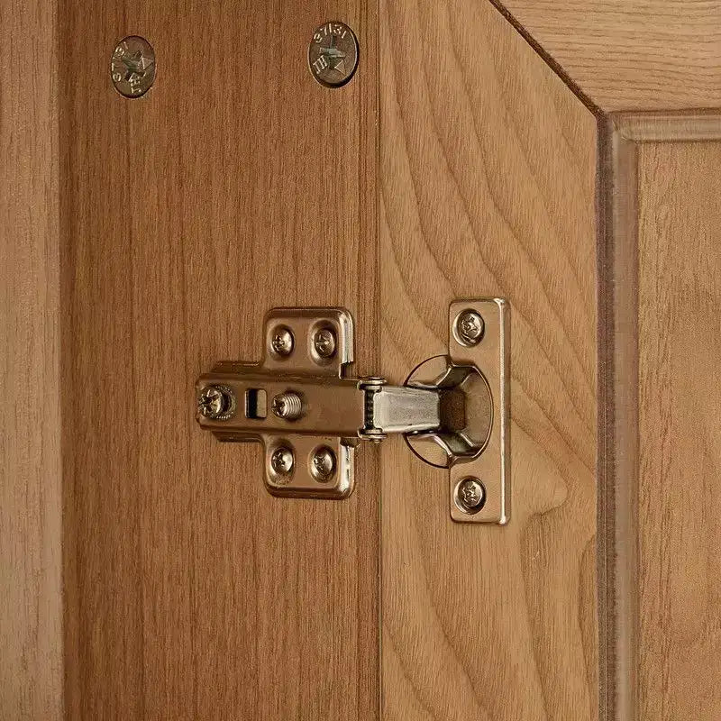 Credenza a Buffet con 4 Ante in Vetro e Ripiani Regolabili