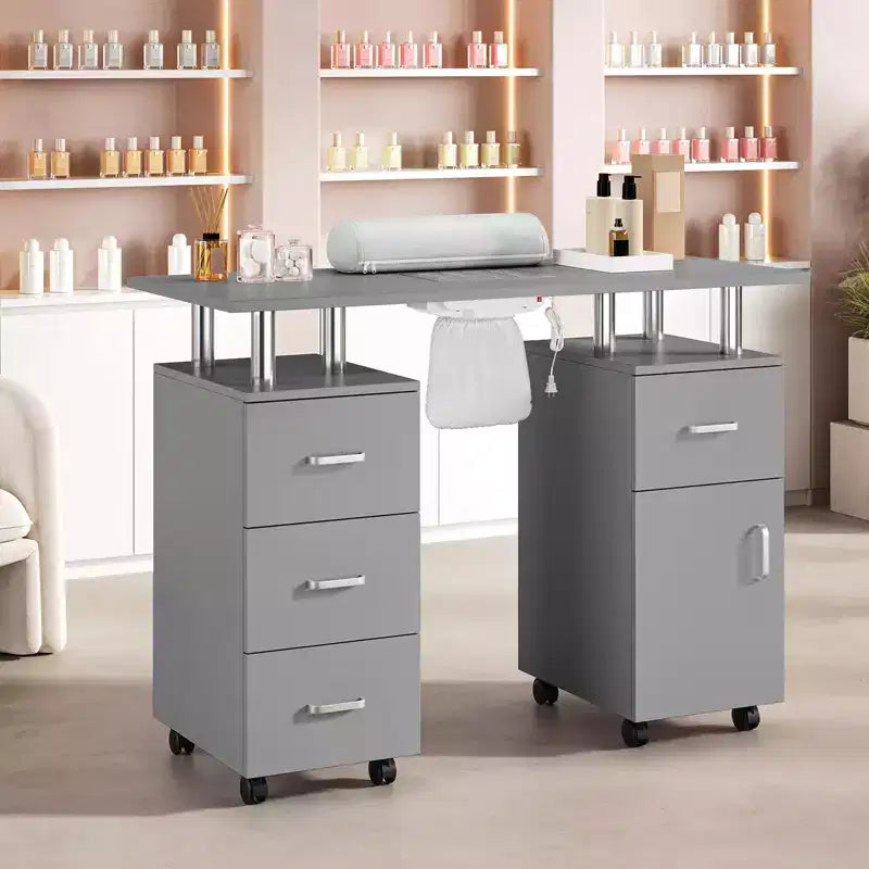 Tavolo professionale per manicure con aspiratore per polveri