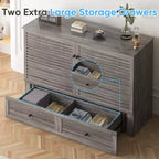Letto a scomparsa matrimoniale moderno con porte USB, 2 cassetti e materasso da 12 cm