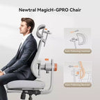Sedia da ufficio ergonomica con supporto lombare auto-seguente