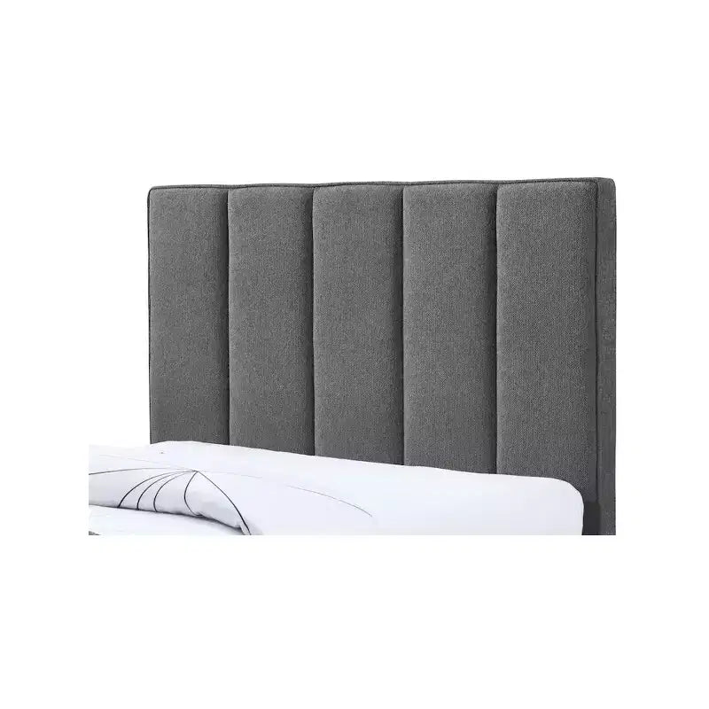 Letto estraibile doppio in tessuto effetto lino