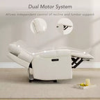 Poltrona Reclinabile Motorizzata per Asilo Nido con Funzione Power Lay Flat, Altoparlanti Bluetooth e Supporto Lombare