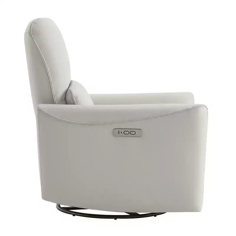 Poltrona Reclinabile Girevole con Funzione Glider e Porte USB