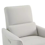 Poltrona Reclinabile Girevole con Funzione Glider e Porte USB