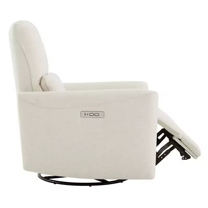Poltrona Reclinabile Girevole con Funzione Glider e Porte USB