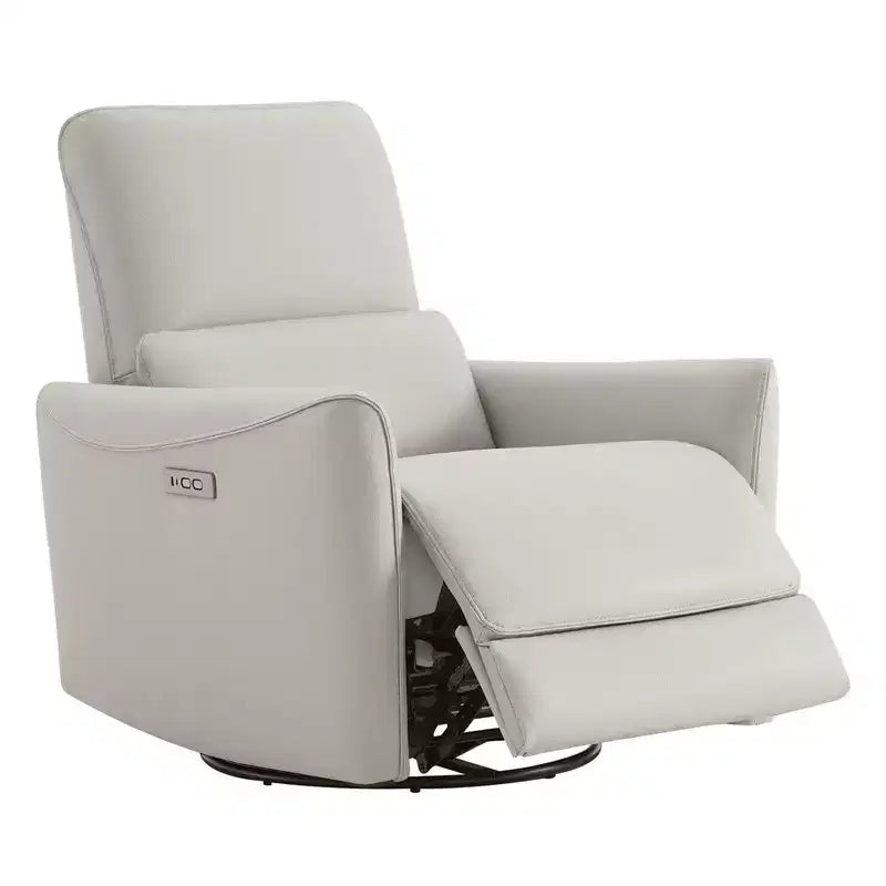 Poltrona Reclinabile Girevole con Funzione Glider e Porte USB