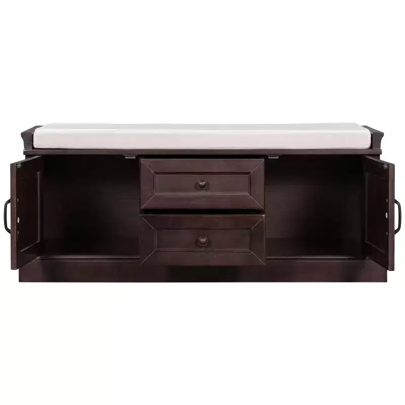 Mobiletto contenitore con 2 cassetti e 2 ante – Mobiletto decorativo per soggiorno, corridoio e ingresso