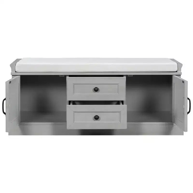 Mobiletto contenitore con 2 cassetti e 2 ante – Mobiletto decorativo per soggiorno, corridoio e ingresso