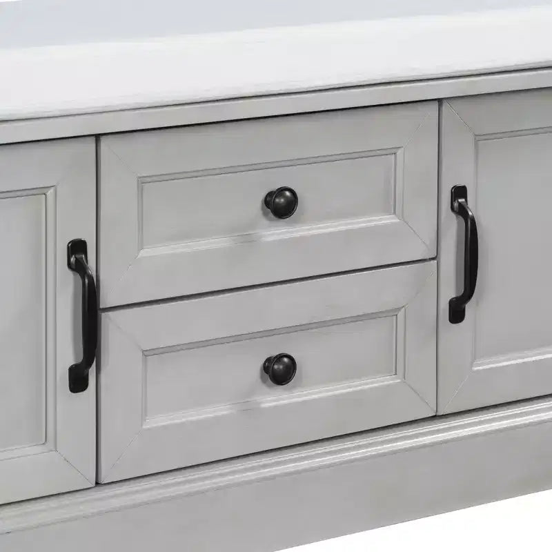 Mobiletto contenitore con 2 cassetti e 2 ante – Mobiletto decorativo per soggiorno, corridoio e ingresso