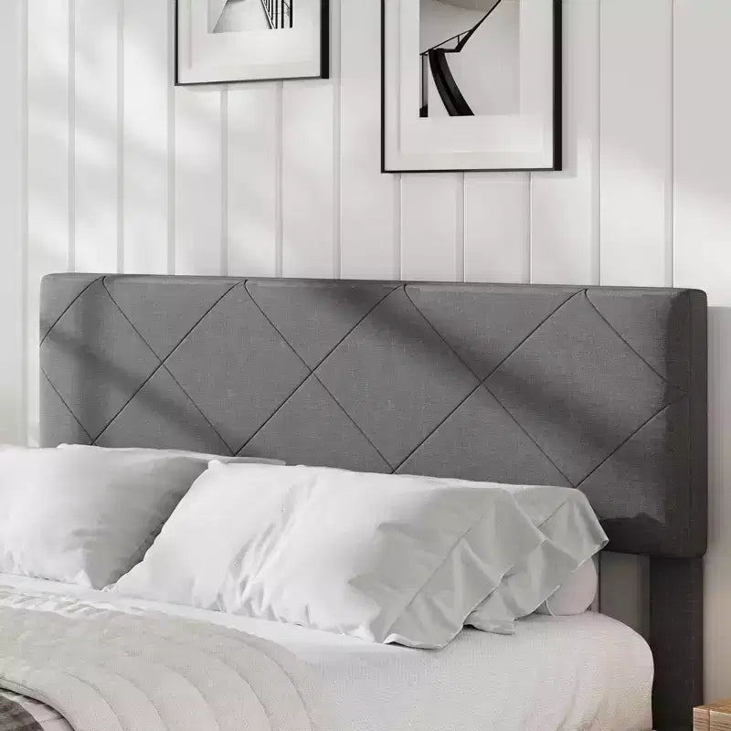 Struttura letto imbottita King Size con testiera
