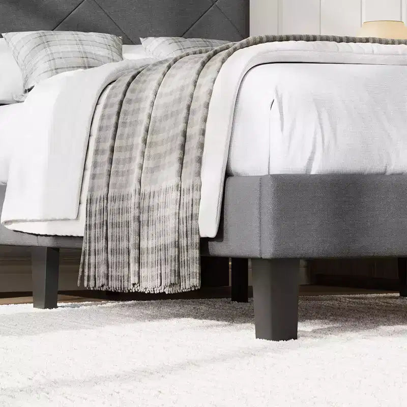 Struttura letto imbottita King Size con testiera