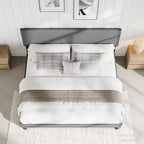 Struttura letto imbottita King Size con testiera