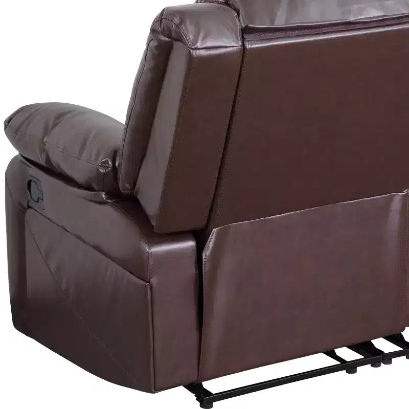 Divanetto con Schienale a Cuscini con Due Recliner Incorporati – Imbottito, 2 Posti