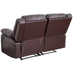 Divanetto con Schienale a Cuscini con Due Recliner Incorporati – Imbottito, 2 Posti