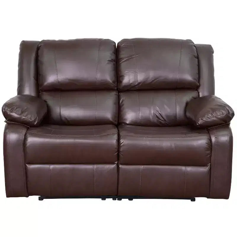 Divanetto con Schienale a Cuscini con Due Recliner Incorporati – Imbottito, 2 Posti
