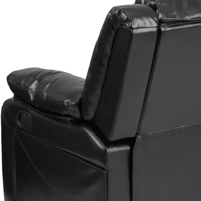 Divanetto con Schienale a Cuscini con Due Recliner Incorporati – Imbottito, 2 Posti