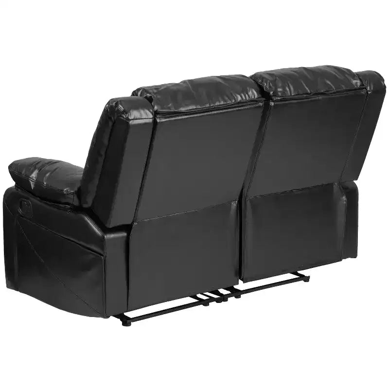 Divanetto con Schienale a Cuscini con Due Recliner Incorporati – Imbottito, 2 Posti