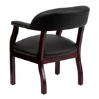 Sedia da conferenza con finitura decorativa sui braccioli