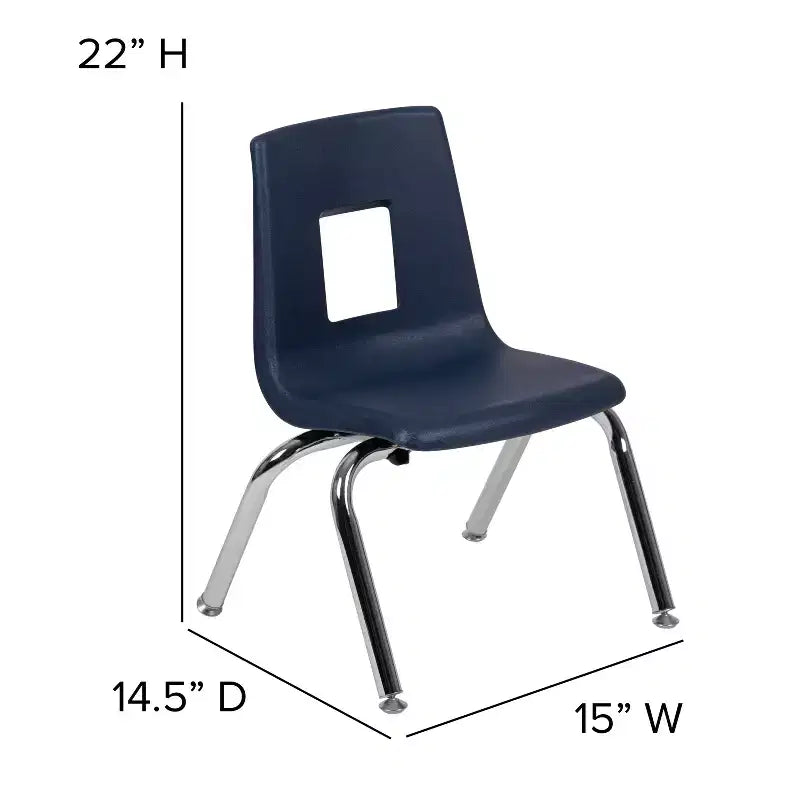 Sedia impilabile per scuola - 12 pollici