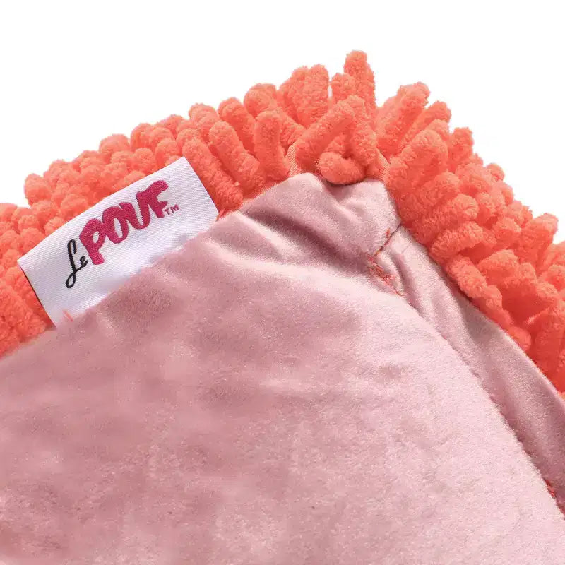 Pouf Ottomano Rotondo Moderno in ciniglia a microfibra