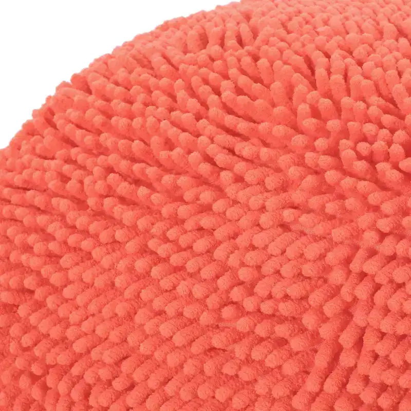 Pouf Ottomano Rotondo Moderno in ciniglia a microfibra