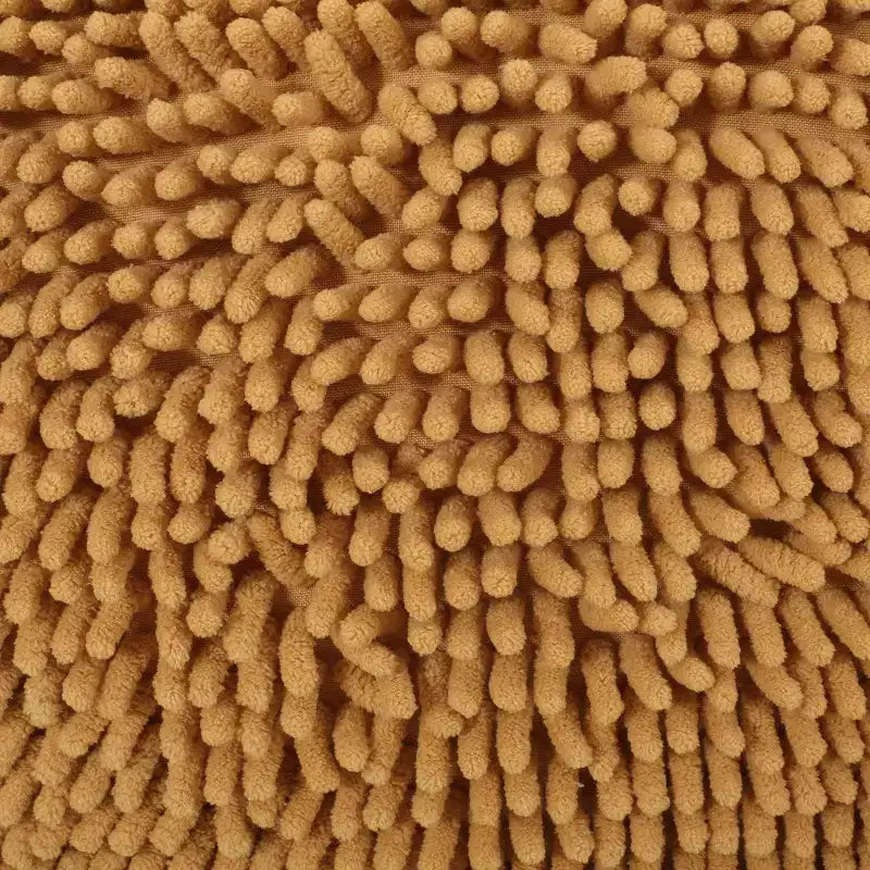 Pouf Ottomano Rotondo Moderno in ciniglia a microfibra