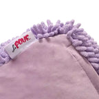 Pouf Ottomano Rotondo Moderno in ciniglia a microfibra