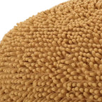 Pouf Ottomano Rotondo Moderno in ciniglia a microfibra